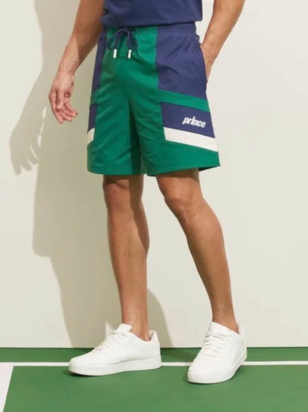 Prince Target Pickleball Tennis Men’s Athletic Shorts in Green, Blue, White Sz M